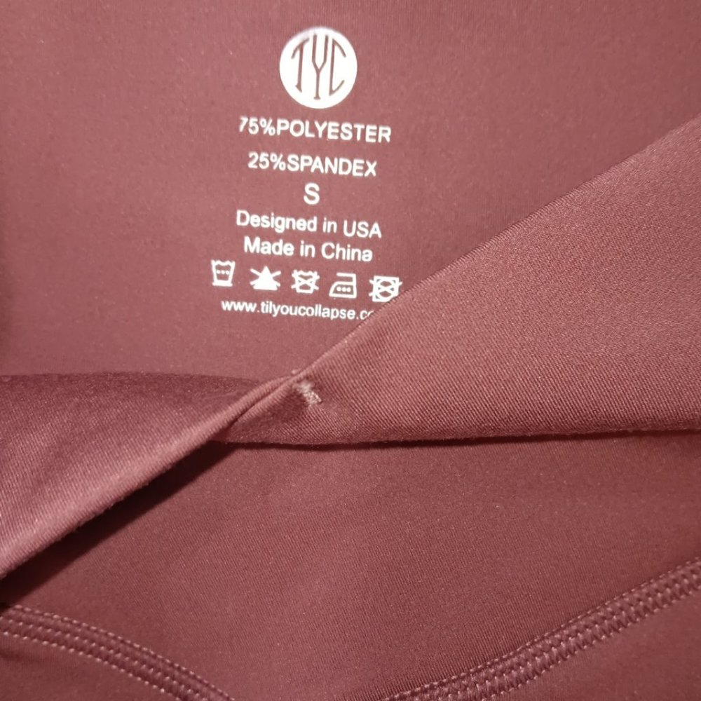 TYC Till YOU Collapse Effortless Vortex Scrunch Leggings - Mauve SZ S - Picture 8 of 9